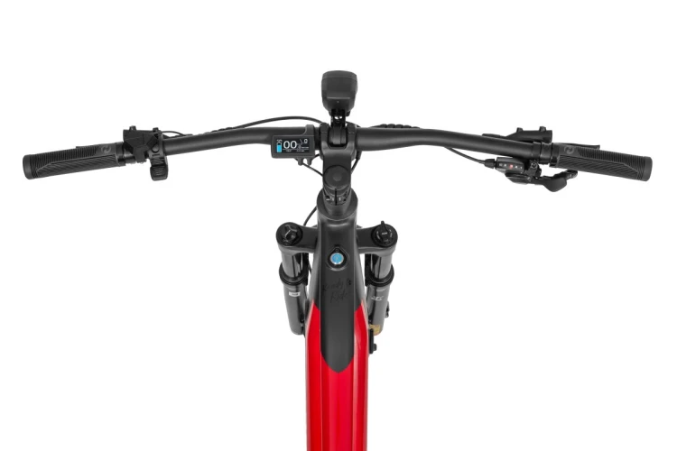 Rower elektryczny ECOBIKE RX500 21" SUV czarny – centralny silnik elektryczny i mechanizm korbowy