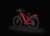 Rower elektryczny ECOBIKE RX500 21" SUV czarny z włączonym oświetleniem LED – widok nocny przód