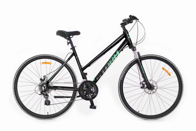 Rower crossowy STORM Cross Aero Lady 2.0 19 czarny-mięta