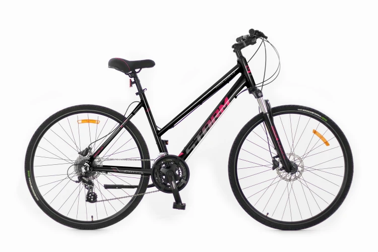 Rower crossowy STORM Cross Aero Lady 4.0 17 czarny-fuksja