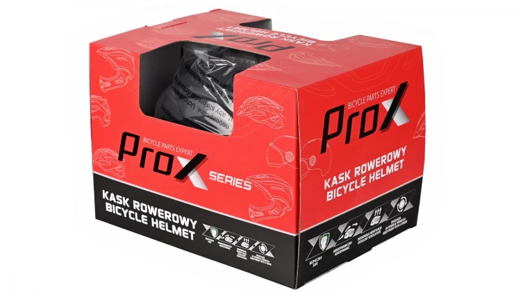 Kask PROX Cage II FullFace czerwono-czarny M – detal wykończenia 7