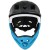 Kask PROX Cage II FullFace niebiesko-czarny M – profil boczny i otwory wentylacyjne
