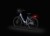 Rower elektryczny ECOBIKE LX100 Automatic 630Wh pearl z włączonym oświetleniem LED – widok nocny przód
