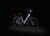Rower elektryczny ECOBIKE LX100 Automatic 630Wh pearl z oświetleniem LED – widok nocny tył