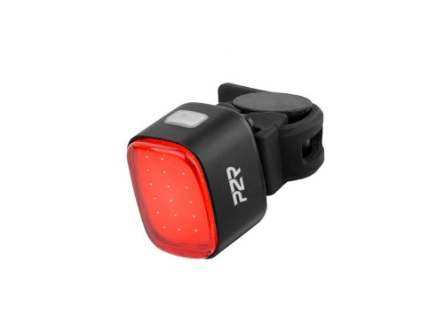 Lampka tył P2R CUBIC 50 montaż do siodła – obudowa i soczewka LED