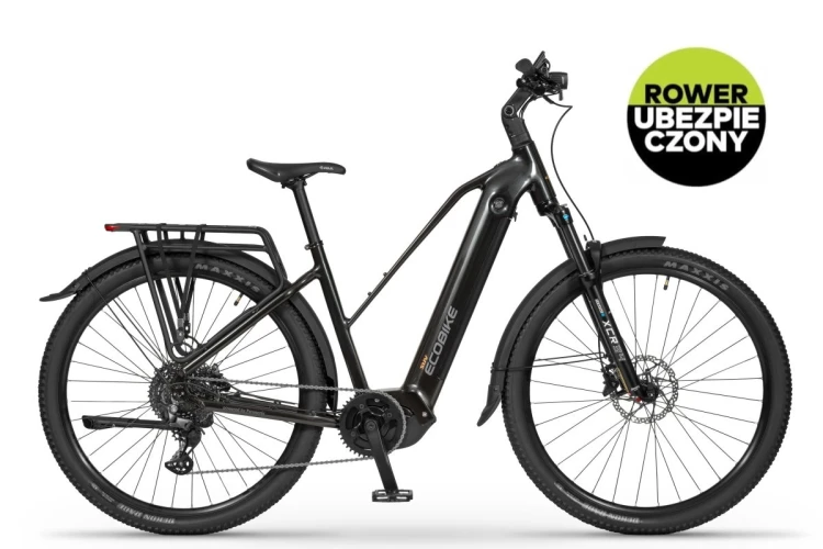 Rower ECOBIKE Expedition SUV 21" 1008Wh czarny – profil boczny