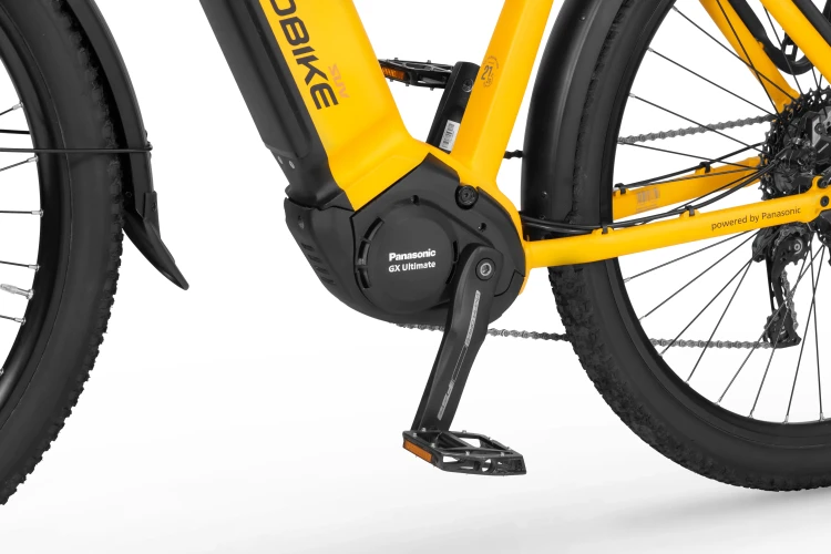 Rower ECOBIKE Expedition SUV 17" 1080Wh żółty – bagażnik, błotnik i siodełko
