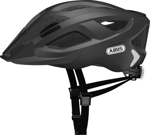 Kask Abus Aduro 2.0 velvet black M – widok profilowy z boku kasku rowerowego