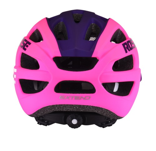 Kask EXTEND Rose pink-night violet M/L (58-62cm) – rzut z perspektywy przedniej z wentylacją
