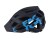 Kask EXTEND Factor dark grey - sky blue S/M(55 - 58cm) - rzut z perspektywy przedniej z wentylacją