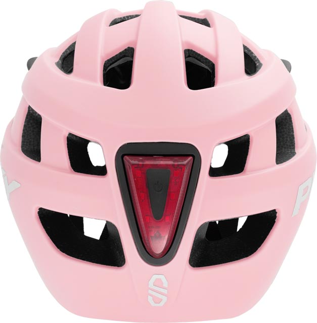 Kask PUKY S (48 - 55cm) retro rose - rzut z perspektywy przedniej z wentylacją