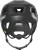 Kask Abus MOTRIP MIPS shiny black M - ujęcie 3/4 od tyłu z systemem dopasowania Zoom Ace i odblaskiem
