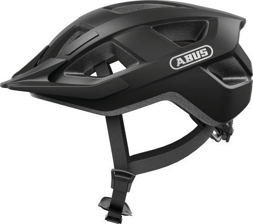 Kask Abus Aduro 3.0 velvet black S - widok profilowy z boku kasku rowerowego