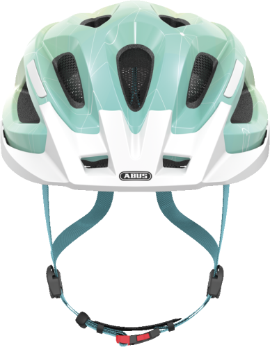 Kask Abus Aduro 2.0 blue art (niebieski gradient) - widok profilowy z boku kasku rowerowego