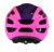 Kask EXTEND Rose pink - night violet M/L (różowy) - ujęcie 3/4 z przodu z daszkiem ochronnym i paskami