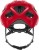 Kask Abus Macator blaze red (czerwony) - rzut z perspektywy przedniej z wentylacją