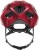 Kask Abus Macator bordeaux red (bordowy) - rzut z perspektywy przedniej z wentylacją