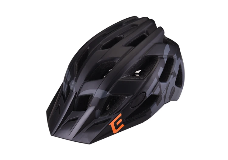 Kask EXTEND Factor black - dark grey M/L(58 - 61cm) (czarny) - widok profilowy z boku kasku rowerowego