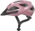 Kask Abus Macator shiny rose (różowy) - rzut z perspektywy przedniej z wentylacją