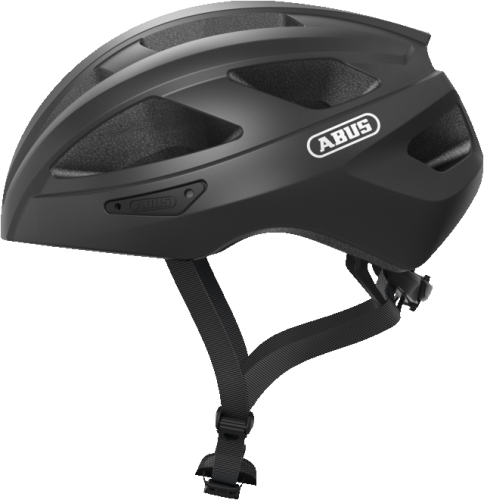 Kask Abus Macator titan (szary) - widok profilowy z boku kasku rowerowego