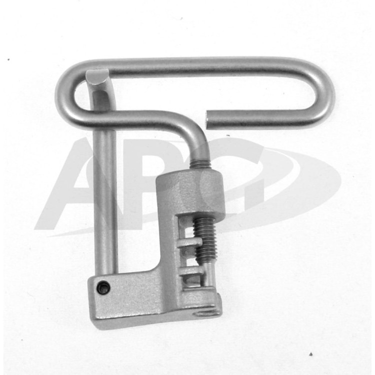 Solidny stalowy skuwacz do łańcucha rowerowego CT-01 z wygodnym pokrętłem i blokadą ogniwa.