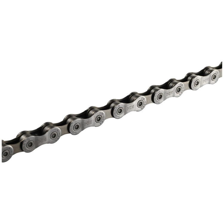 9-rzędowy łańcuch rowerowy Shimano Deore CN-HG53, 114 ogniw, z pinem łączącym w zestawie.