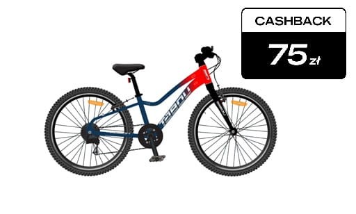 Rower chłopięcy 20" Tabou Poison LITE niebiesko-czerwony