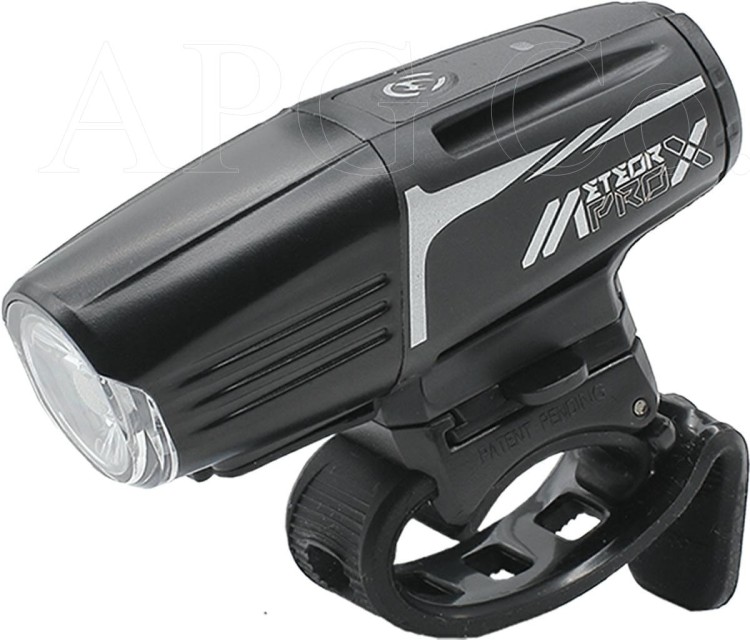 Kompaktowa lampka rowerowa Moon Meteor-X Auto PRO 600 lumenów z czujnikiem światła i aluminiową obudową.