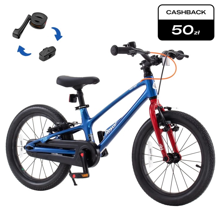 Rower chłopięcy 16" Tabou Royal Space Shark niebieski