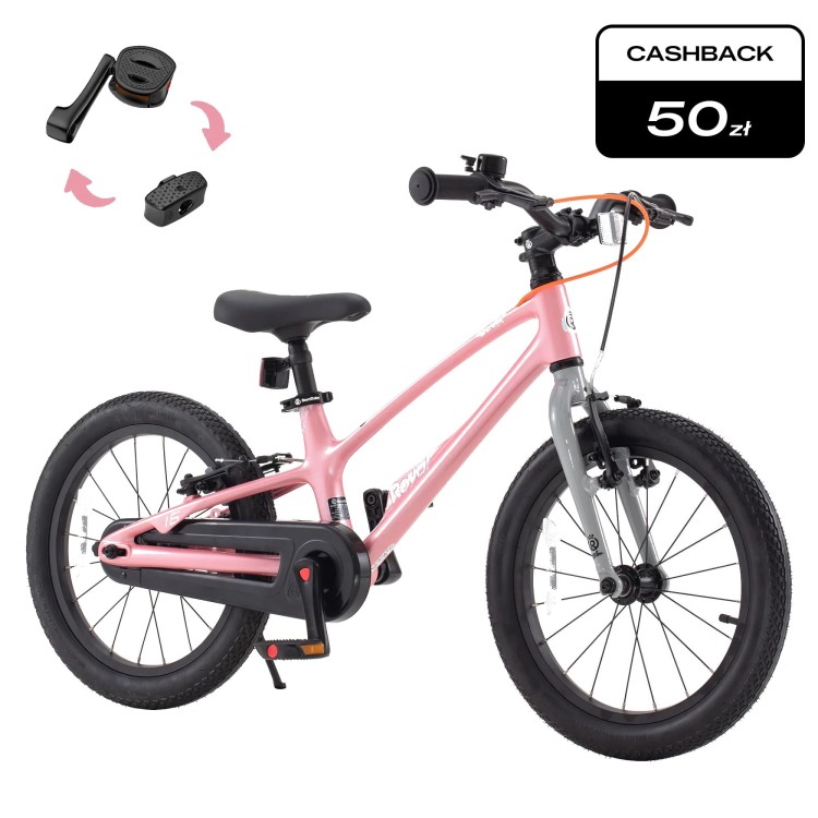 Rower dziewczęcy 16" Tabou Royal Space Shark różowy