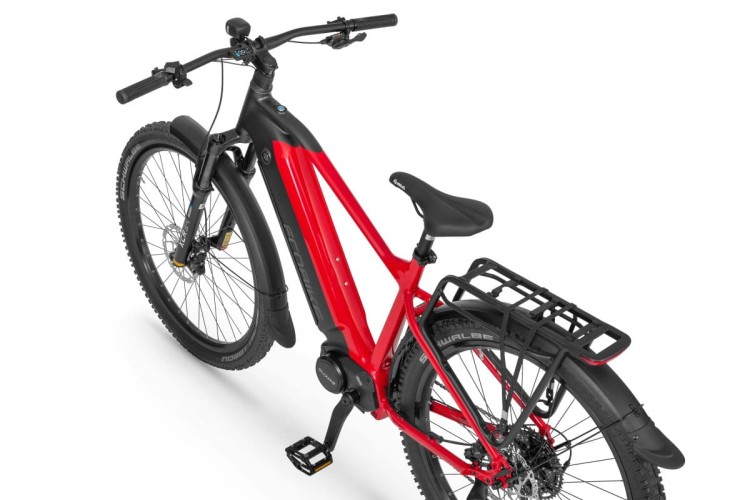 Rower elektryczny Ecobike RX500 SUV czarno-czerwony bagażnik