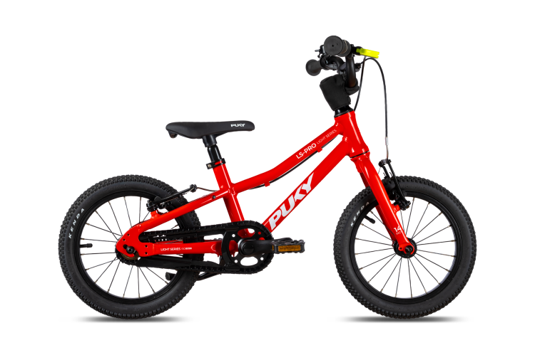 Czerwony rower dziecięcy PUKY LS-PRO 14 LTD – ultralekka konstrukcja 5,3 kg