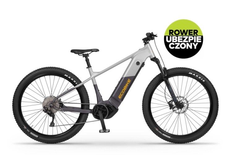 Rower elektryczny górski Ecobike Mauler czarny mat z ubezpieczeniem