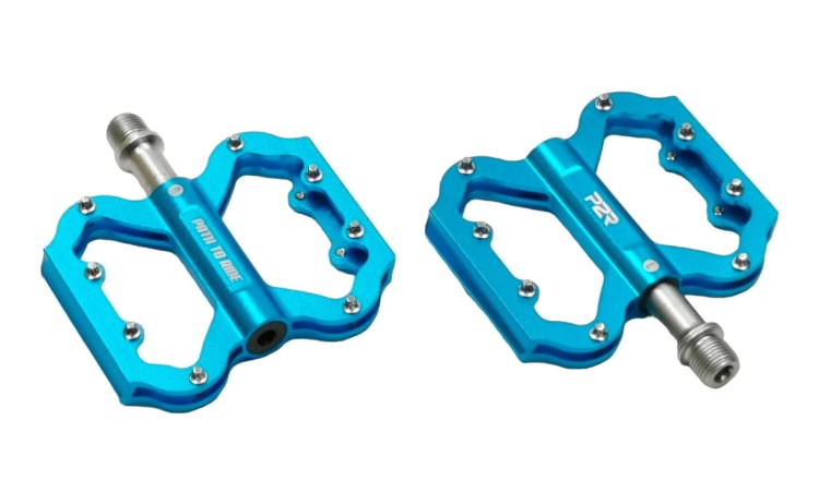 Lekkie pedały platformowe P2R FLATMAN 50 niebieskie