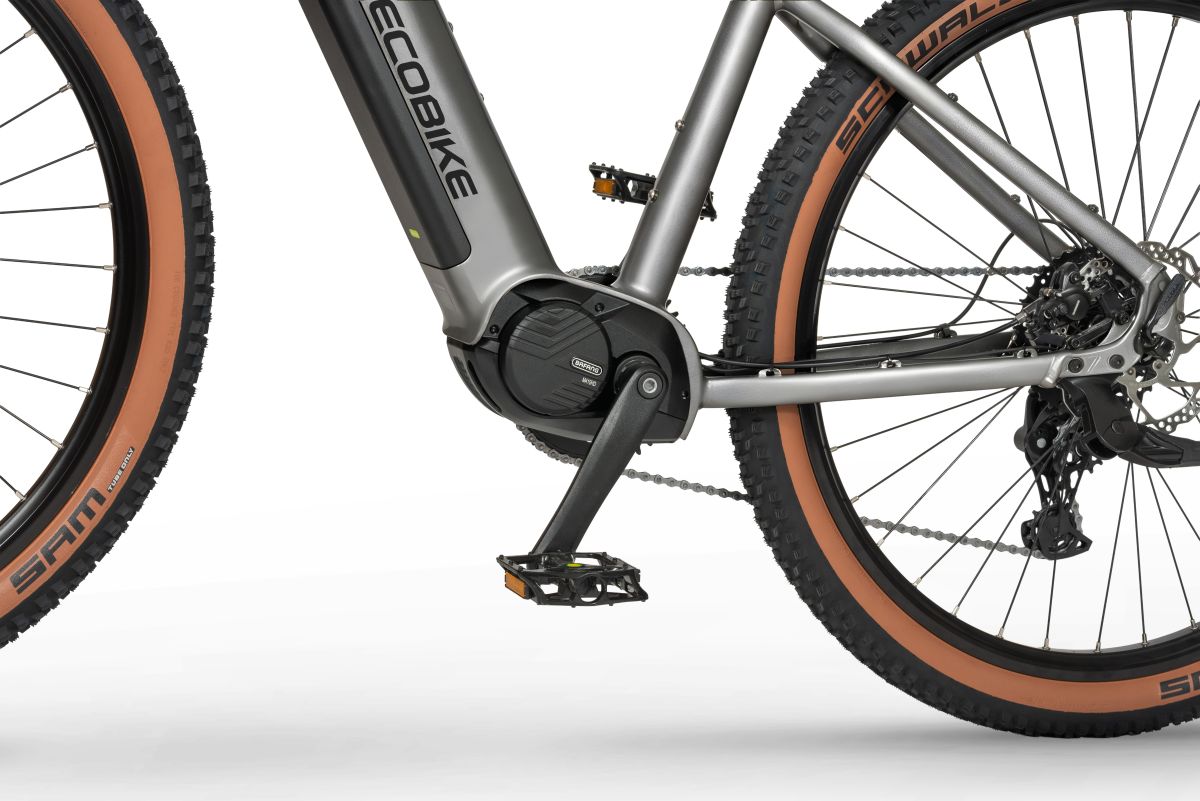 Centralny silnik Bafang M410HD 100 Nm w rowerze e-MTB Ecobike SX300 Silver