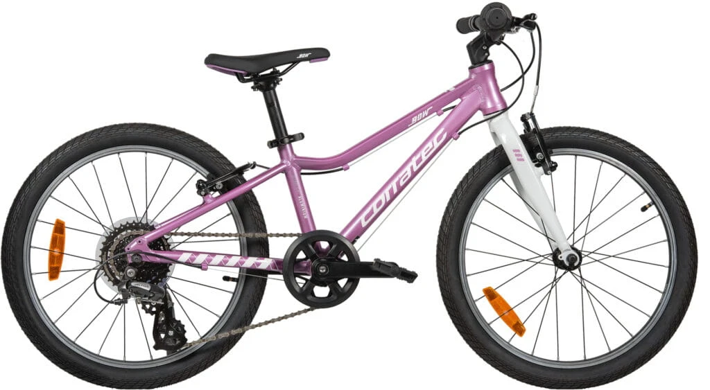 Lekki rower dziecięcy Corratec BOW UL 20 cali różowy z aluminiową ramą i osprzętem Shimano